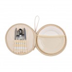 Picnic Round Plate Set |  Trailing Natives Tan